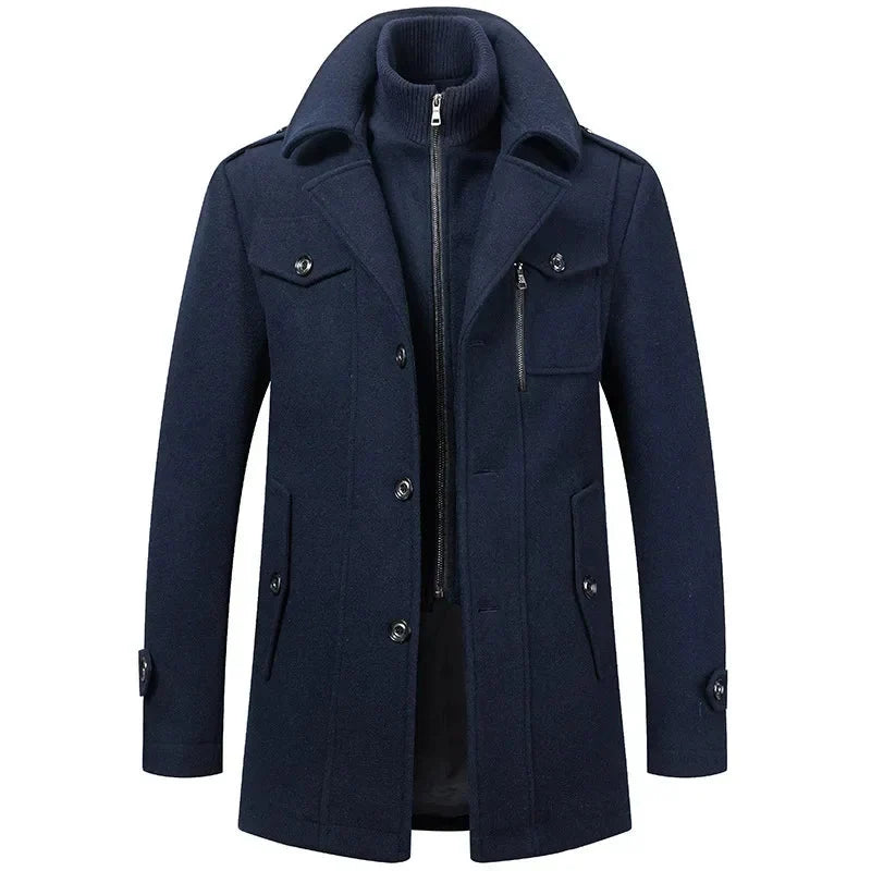 Classic Wool Winter Overcoat