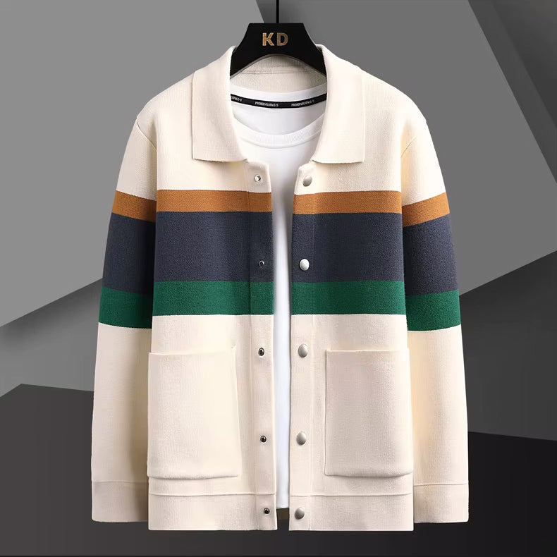 Fine Cotton Button-Up Cardigan