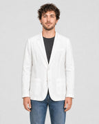 Men's Linen Blend Lapel Jacket - Secranzo