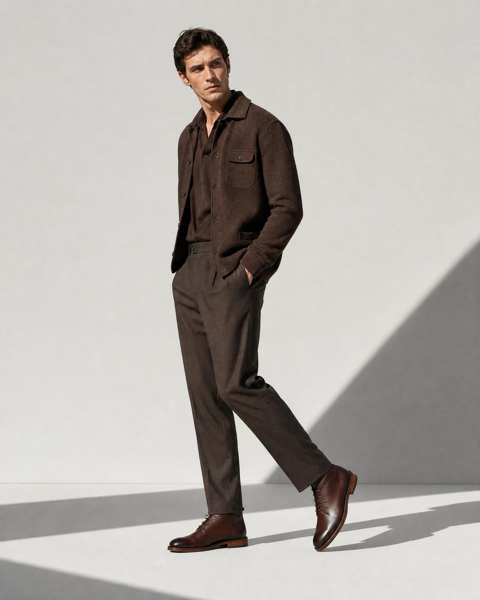 Men's Full Grain Leather Boots - Secranzo