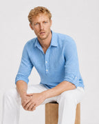 Men's Linen Cotton Camp Collar Shirt - Secranzo