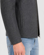 Men's Wool Zip Up Jacket - Secranzo