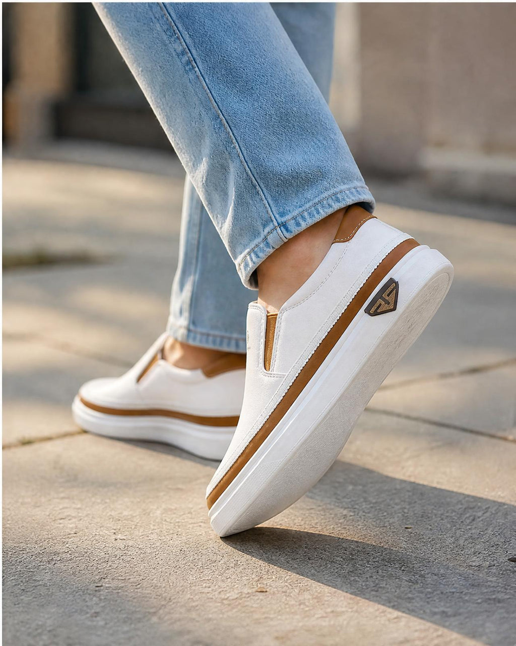 Men's Leather Slip On Shoes - Secranzo