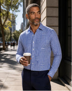 Men's Wrinkle Resistant Striped Shirt - Secranzo
