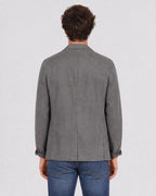 Men's Linen Blend Lapel Jacket - Secranzo