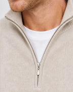 Men's Quarter Zip Knit Pullover Sweater - Secranzo