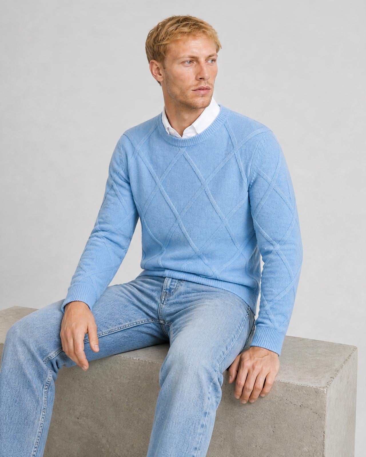 Men's Premium Cashmere Sweater - Secranzo