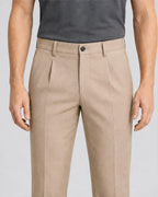 Men's Classic Pleated Dress Trousers - Secranzo