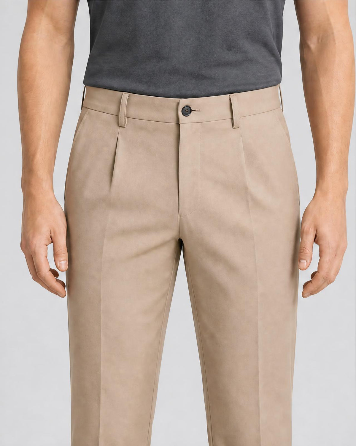 Men's Classic Pleated Dress Trousers - Secranzo