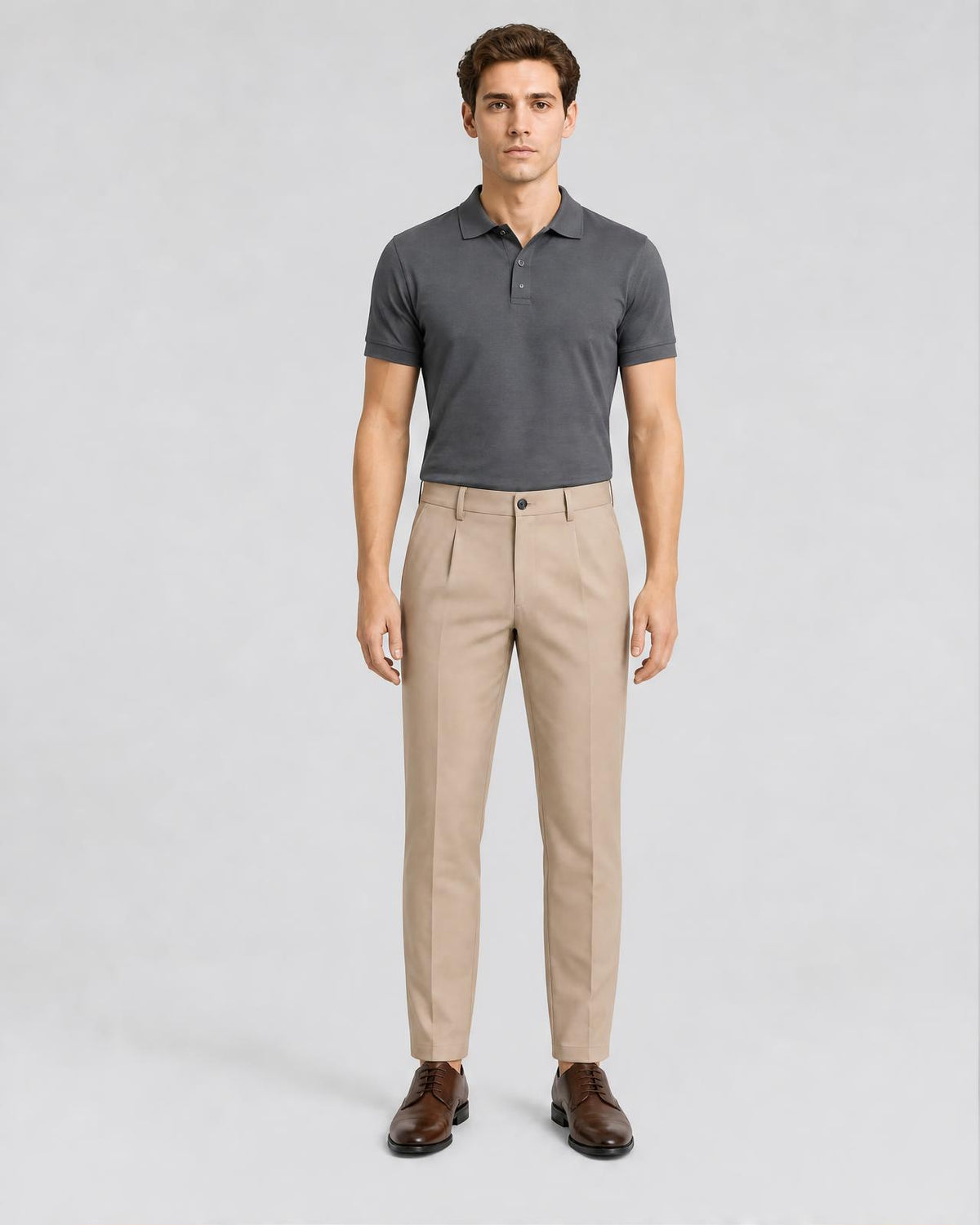 Men's Classic Pleated Dress Trousers - Secranzo