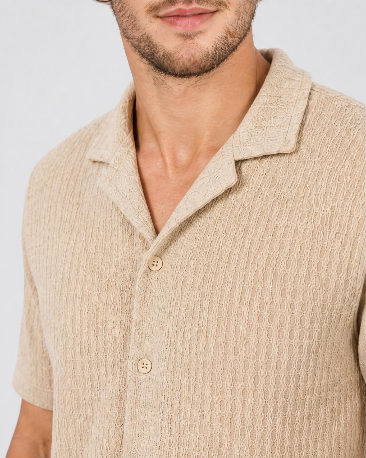 Men's Knit Smart Casual Shirt - Secranzo