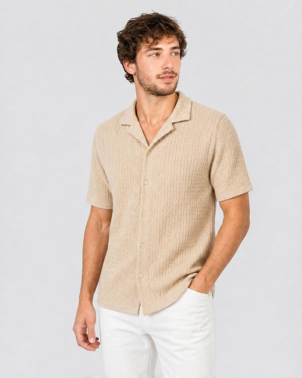 Men's Knit Smart Casual Shirt - Secranzo