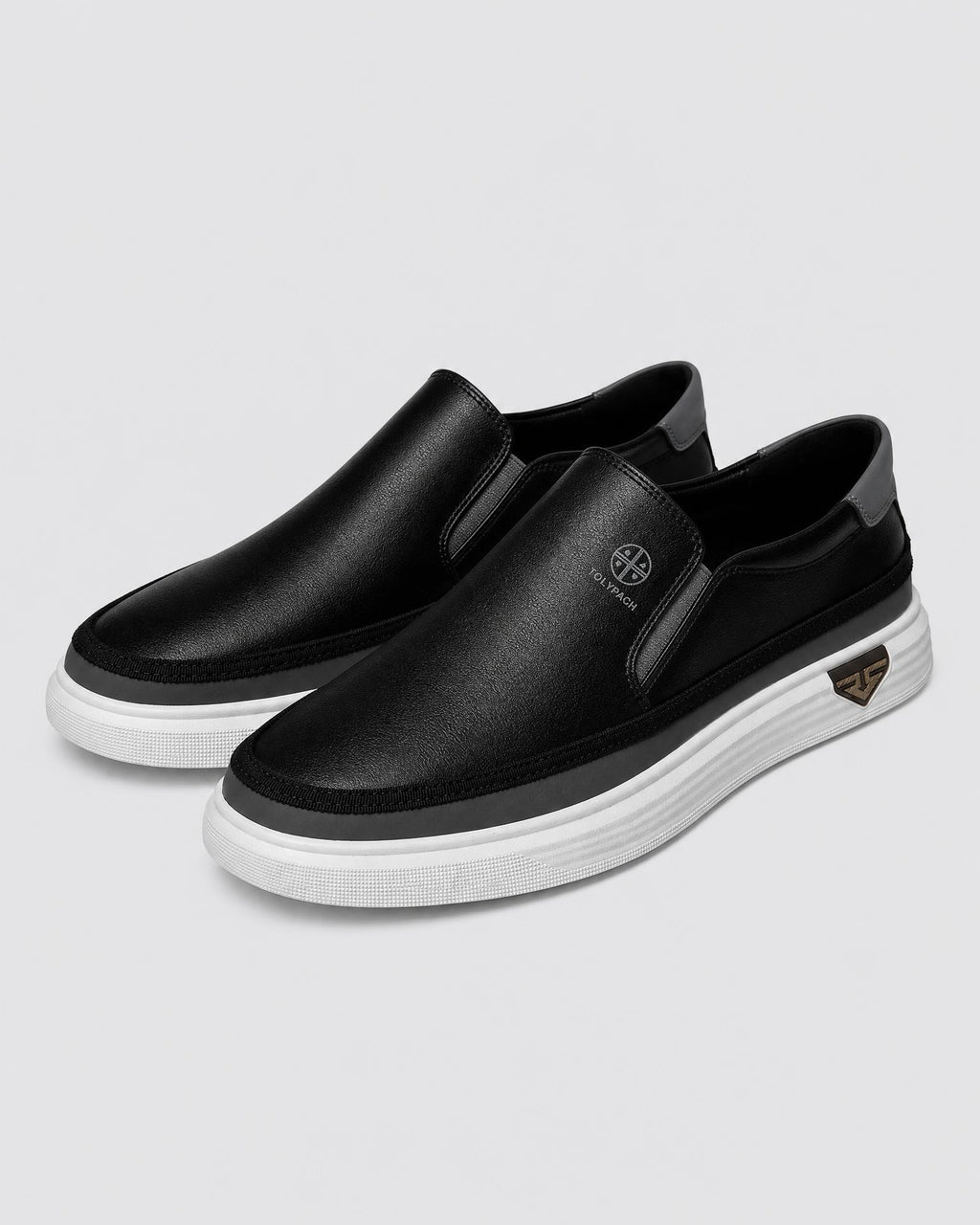 Men's Leather Slip On Shoes - Secranzo