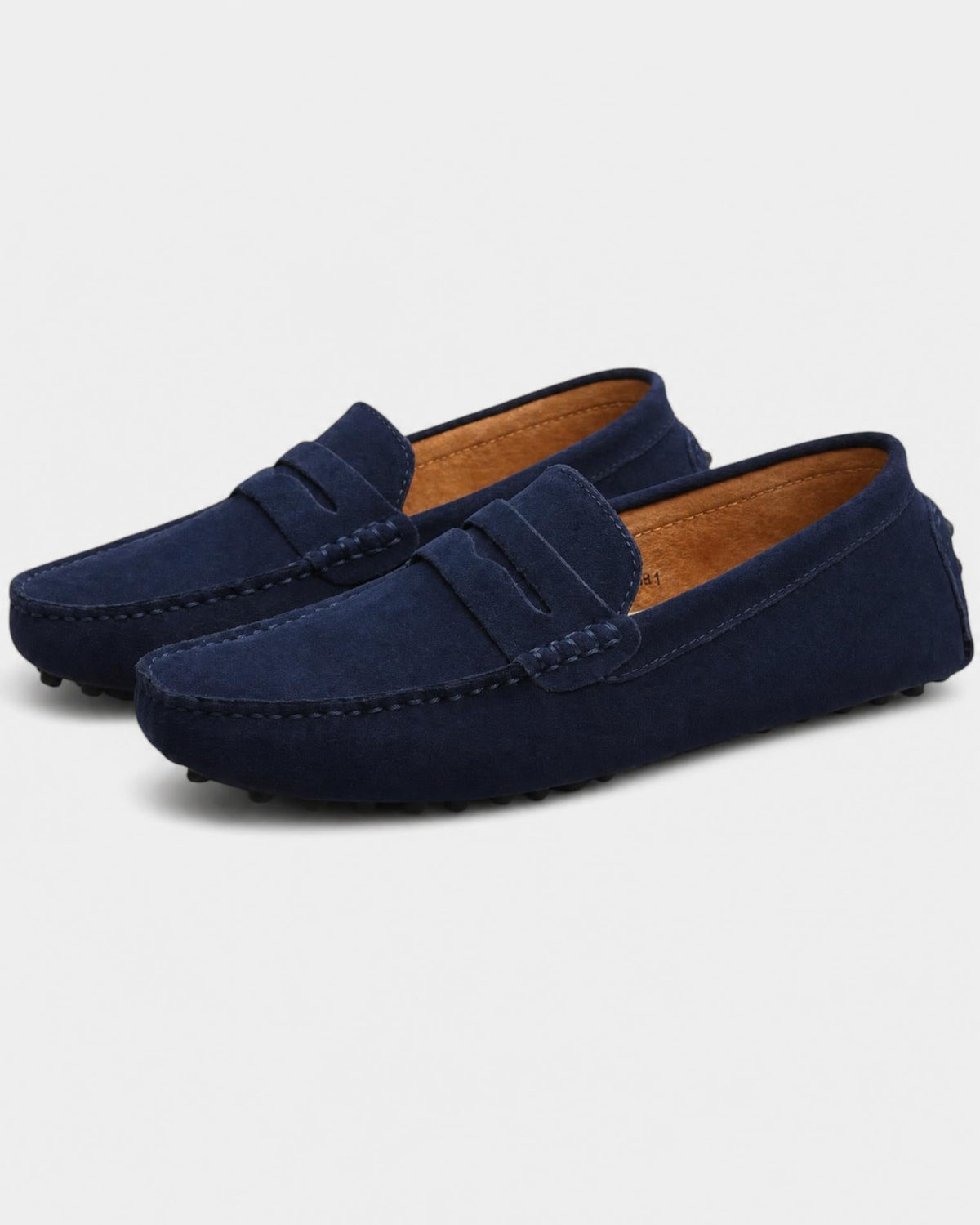 Men's Suede Driving Loafers - Secranzo