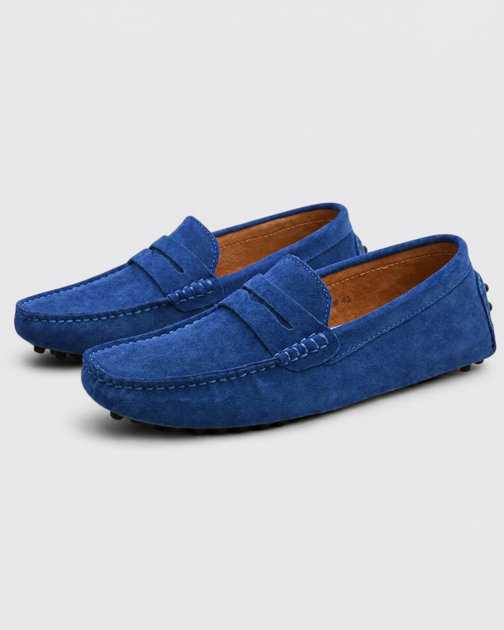 Men's Suede Driving Loafers - Secranzo