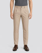 Men's Classic Pleated Dress Trousers - Secranzo