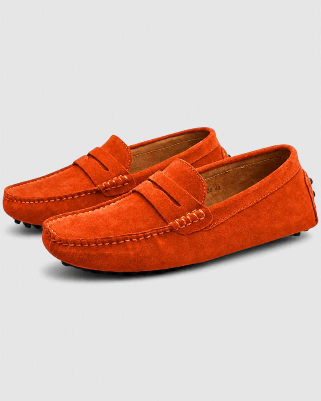Men's Suede Driving Loafers - Secranzo