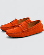 Men's Suede Driving Loafers - Secranzo
