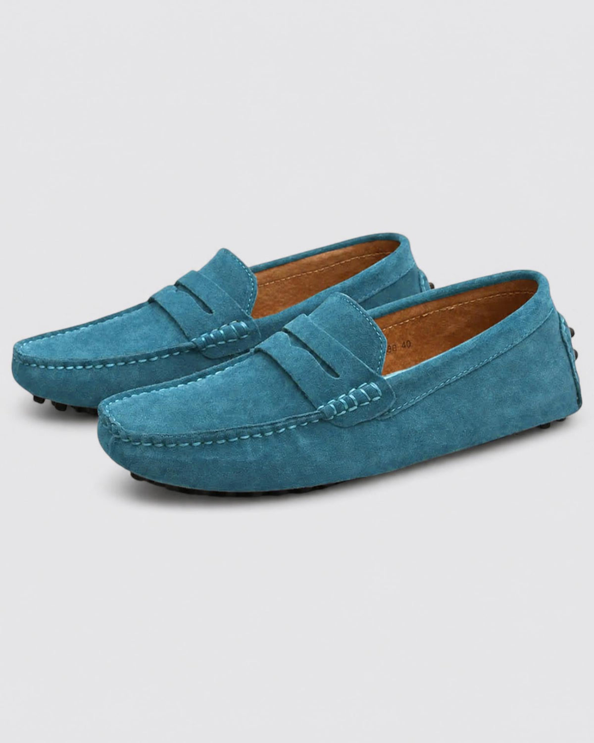 Men's Suede Driving Loafers - Secranzo