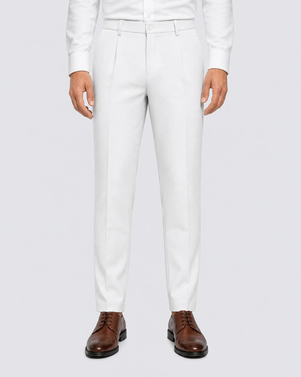 Men's Classic Pleated Dress Trousers - Secranzo