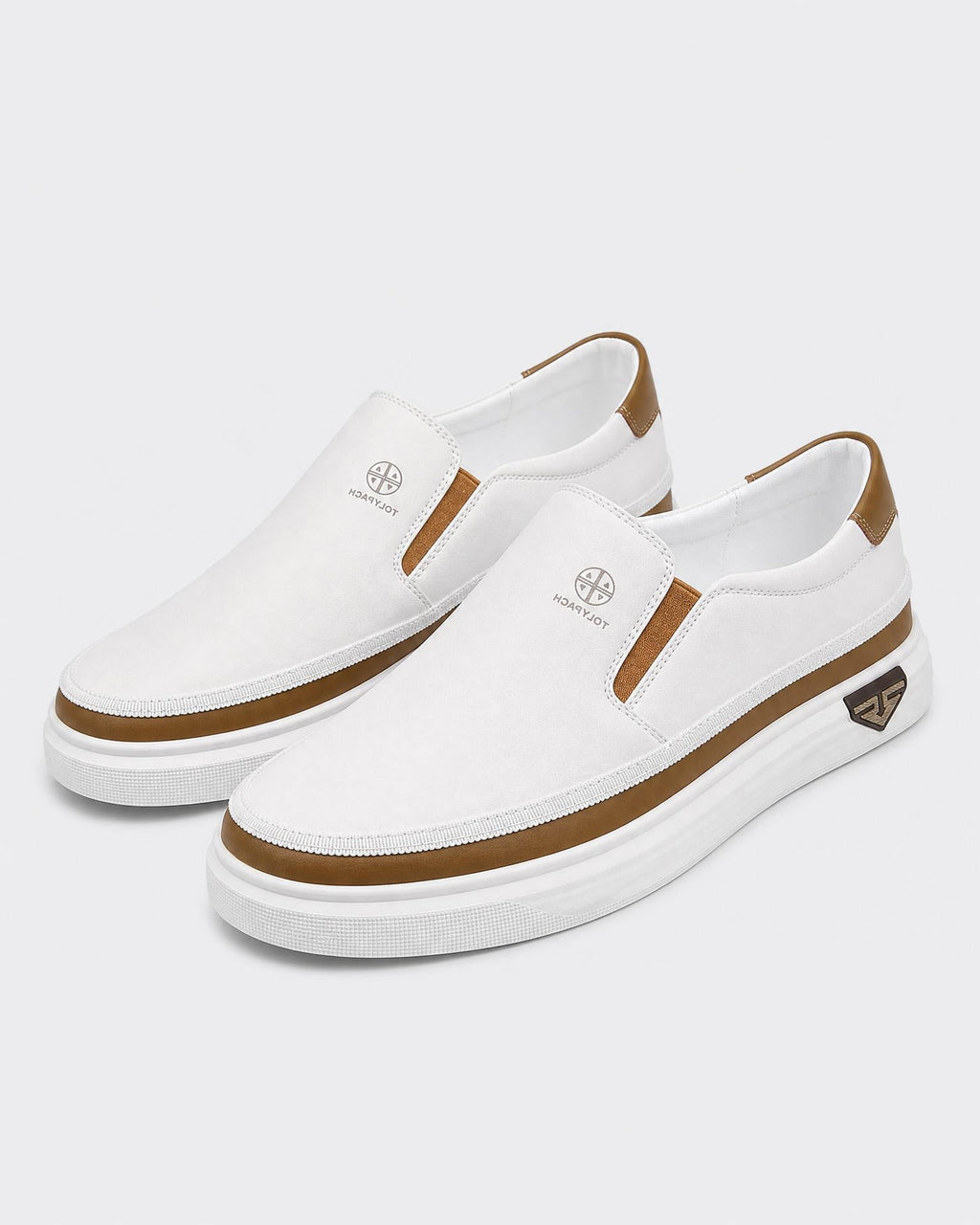 Men's Leather Slip On Shoes - Secranzo