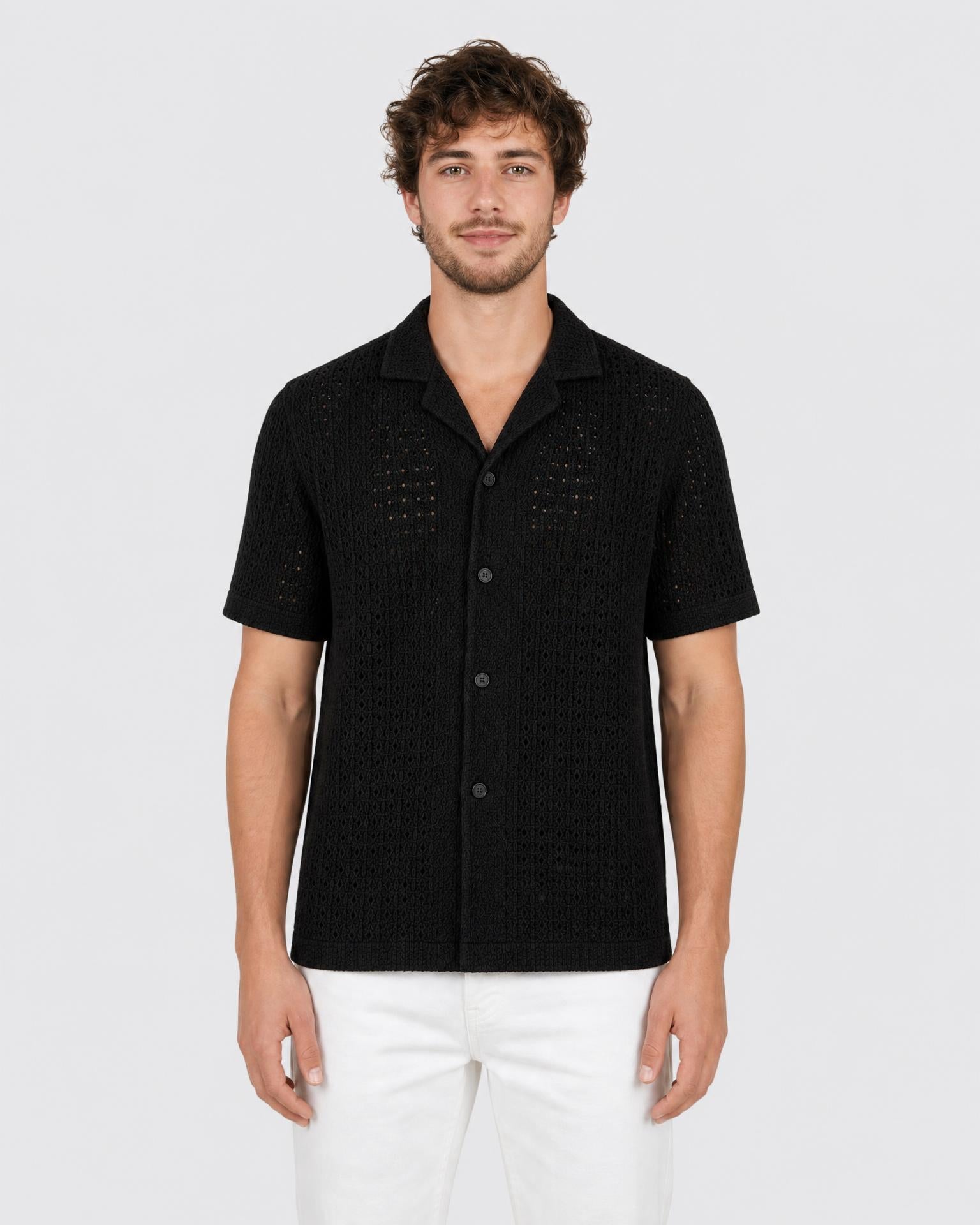 Men's Knit Smart Casual Shirt - Secranzo