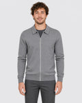 Men's Cotton Full Zip Knit Cardigan - Secranzo