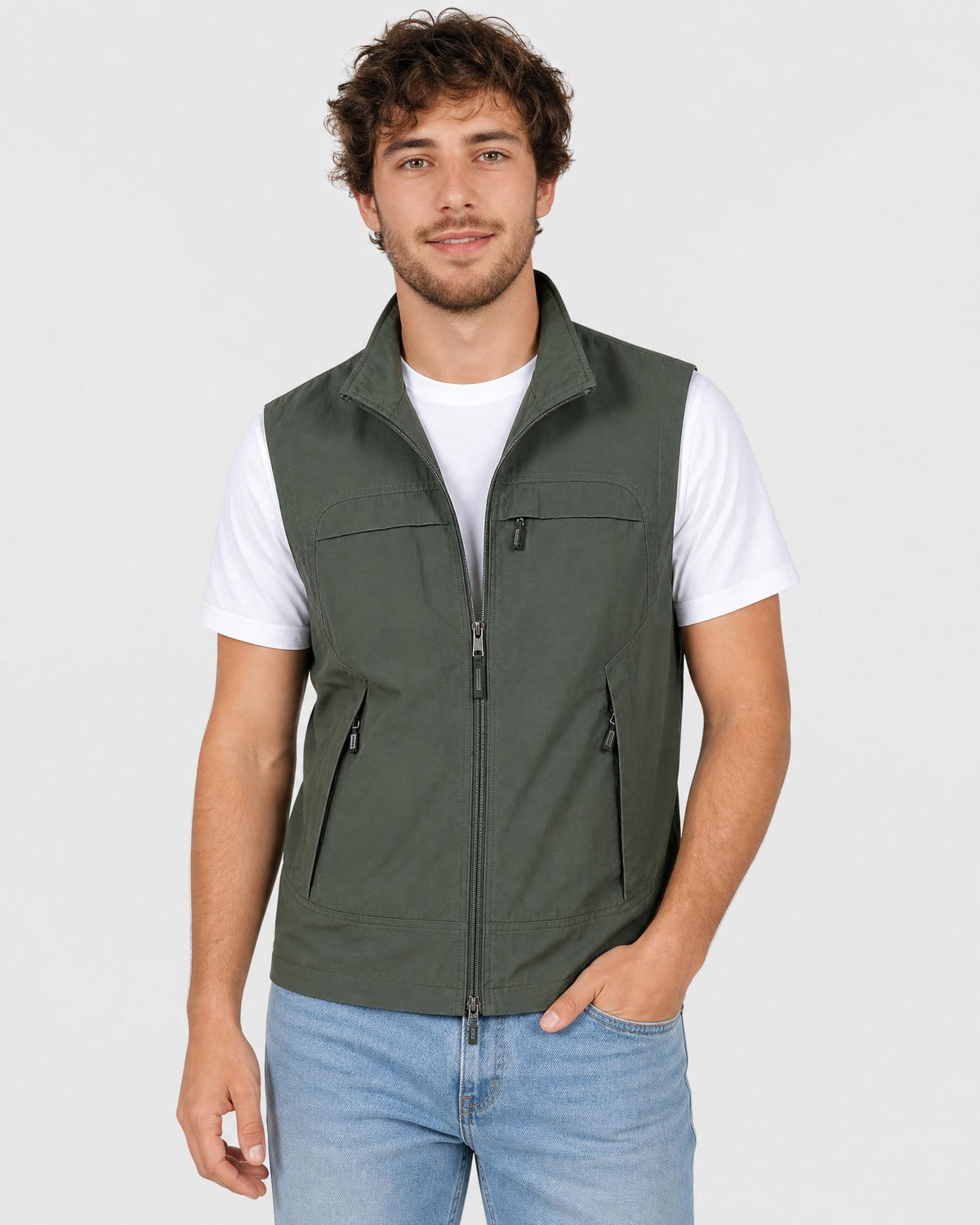 Men's Lightweight Utility Gilet Vest - Secranzo