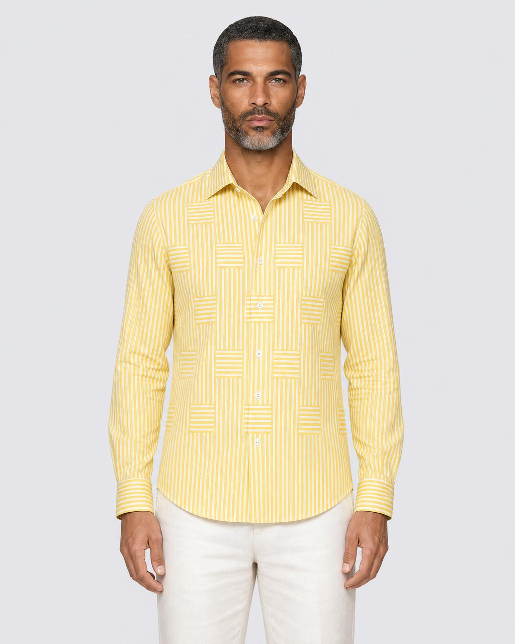 Men's Wrinkle Resistant Striped Shirt - Secranzo