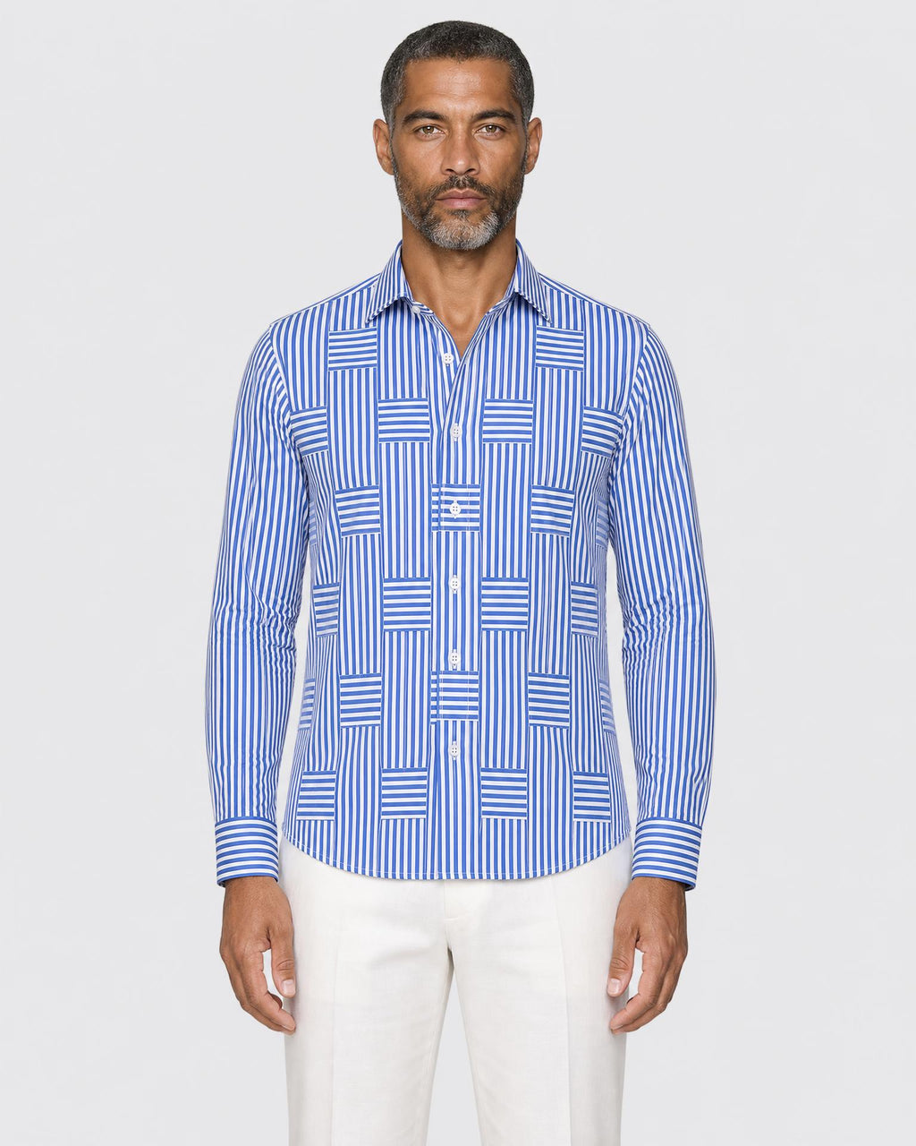 Men's Wrinkle Resistant Striped Shirt - Secranzo