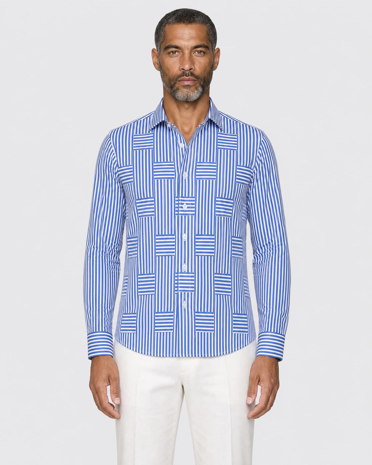 Men's Wrinkle Resistant Striped Shirt - Secranzo