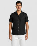 Men's Short Sleeve Linen Shirt - Secranzo