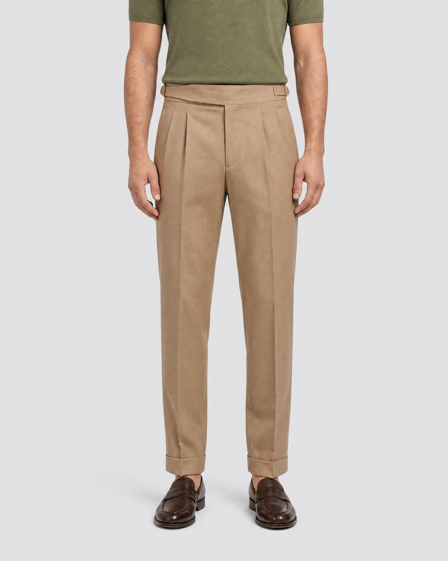 Men's Tailored Straight Fit Trousers - Secranzo