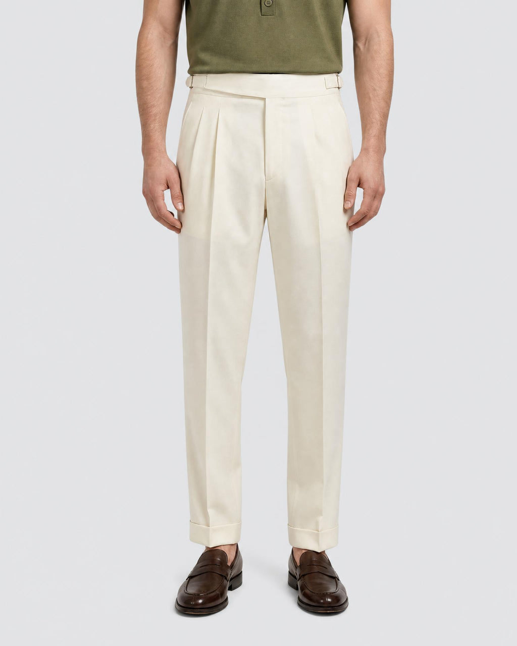 Men's Tailored Straight Fit Trousers - Secranzo
