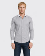 Men's Striped Cotton Knit Shirt - Secranzo