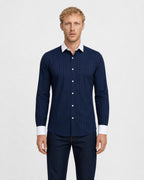 Men's Striped Cotton Knit Shirt - Secranzo
