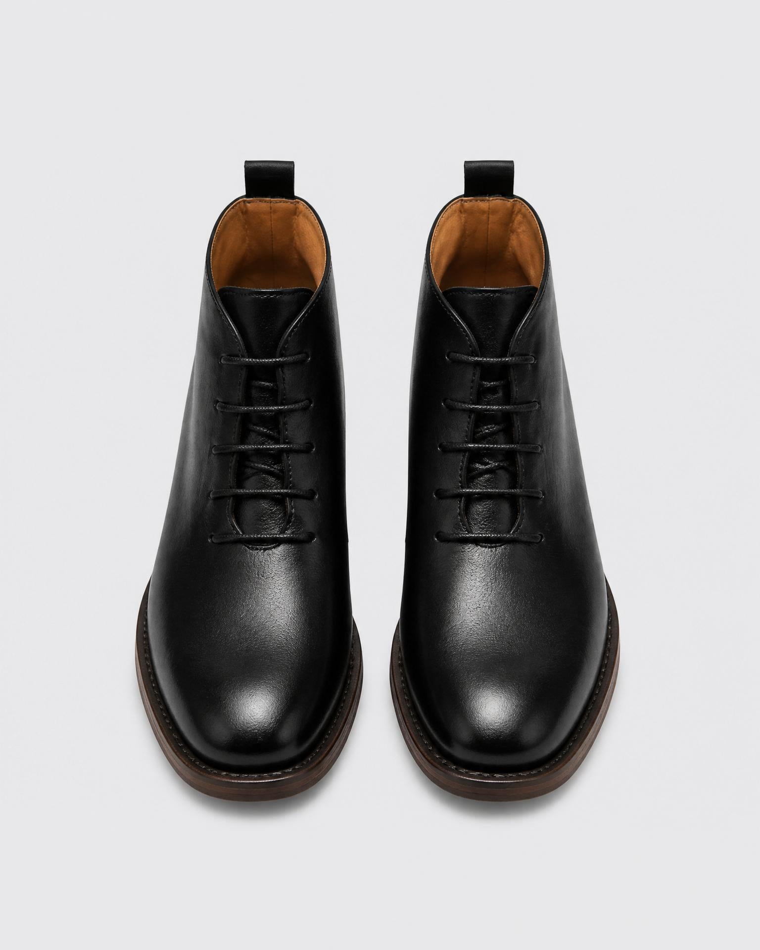 Men's Full Grain Leather Boots - Secranzo