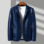 Tailored Italian Faux Leather Biker