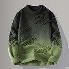 Distressed Gradient Relaxed Knit