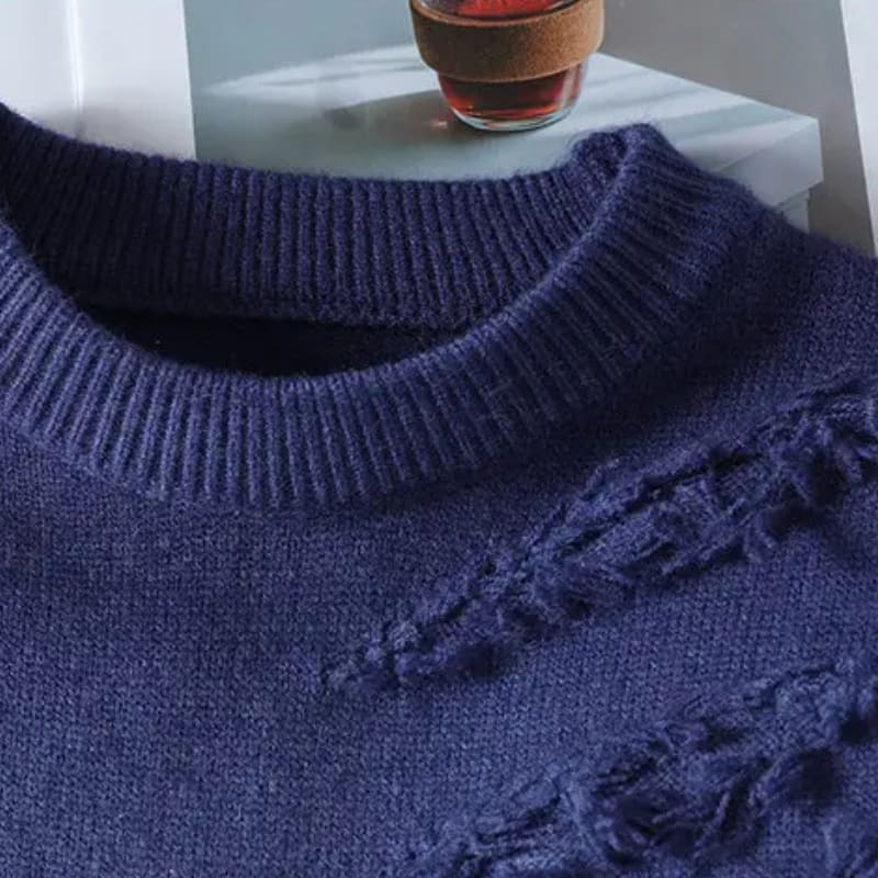 Distressed Gradient Relaxed Knit