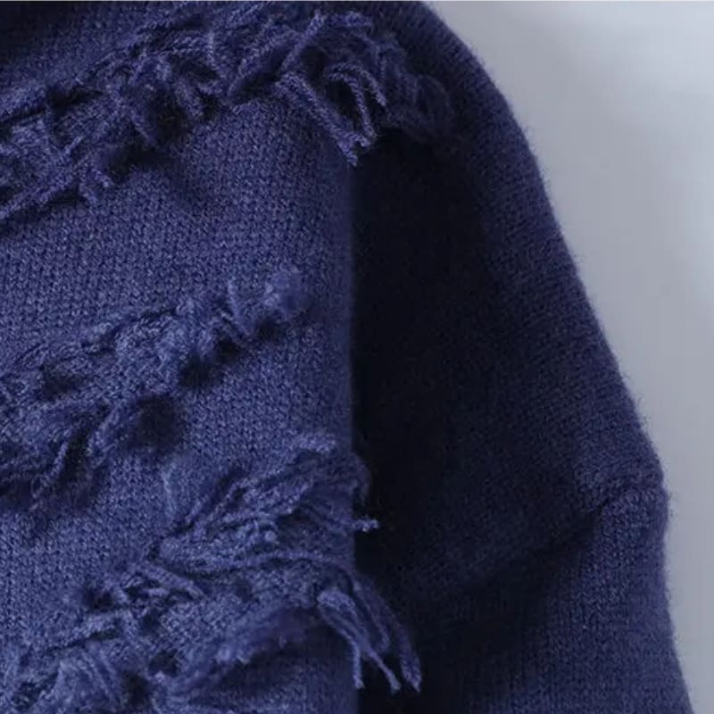 Distressed Gradient Relaxed Knit