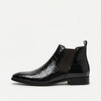Padded Leather Chelsea Boots