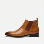Padded Leather Chelsea Boots
