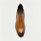 Padded Leather Chelsea Boots