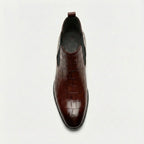 Padded Leather Chelsea Boots