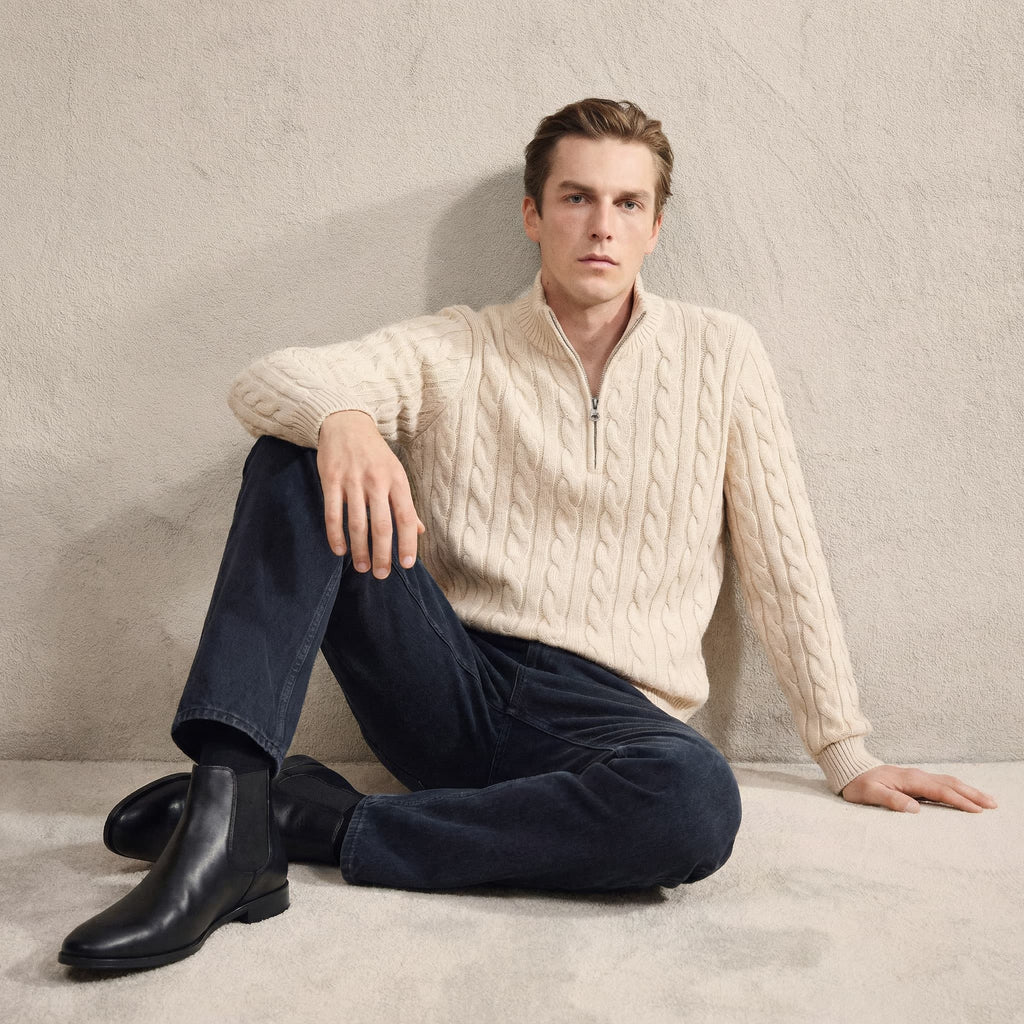 Smooth Leather Chelsea Boots