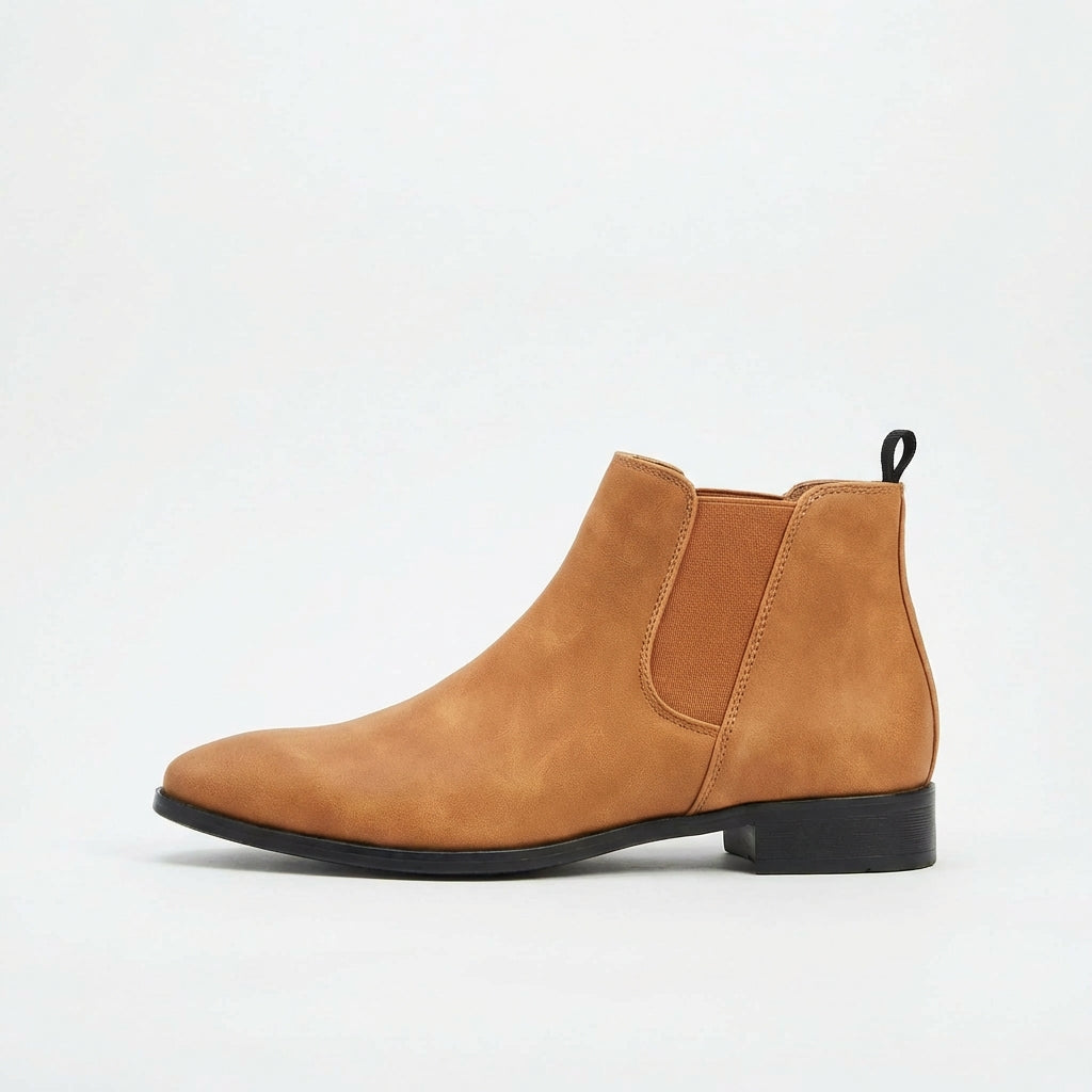 Smooth Leather Chelsea Boots