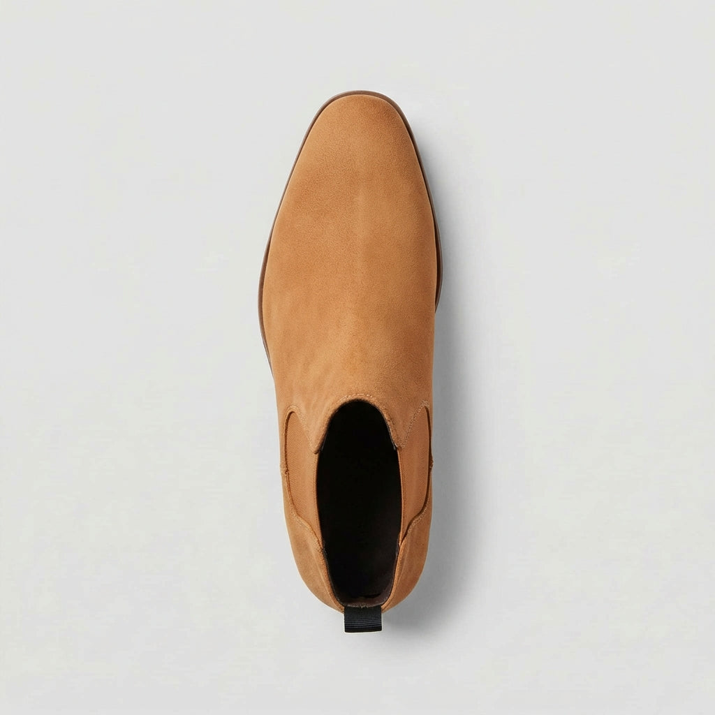 Smooth Leather Chelsea Boots