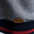 Color Block Zip Stand Collar Cardigan