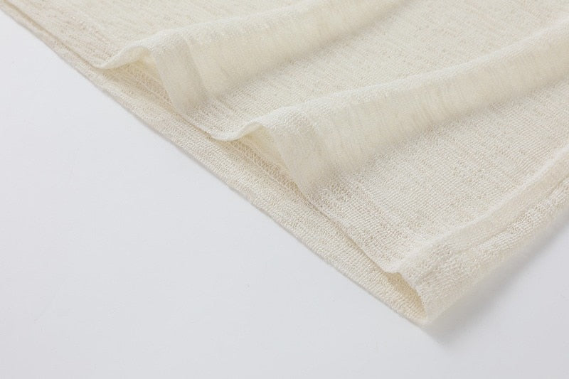 Breathable Mesh Knit T-Shirt